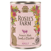 Rosies Farm Adult 6x400 g - Jagnjetina & piščanec