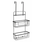 Shelf NACKA w/multi hanging hooks black