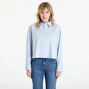 Srajca Calvin Klein Jeans Solid Boxy Cropped Shirt Grey S