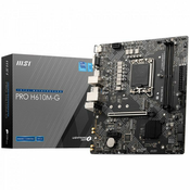 MSI Pro H610M-G, Intel H610 Mainboard - Sockel 1700, DDR5 7D46-075R