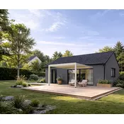 Bioklimatska pergola Ancora — Električni/4 x 4 m/Bela/Stenska