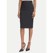 Elisabetta Franchi Ravno krilo GO-223-66E2-V320 Črna Slim Fit