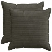 vidaXL Prevleka za blazino 2 kos HOUTEN Antracit 70 x 70 cm korduroy
