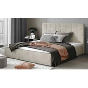 Casa Padrino Luxury Double Bed with Mattress Light Gray - Various Sizes