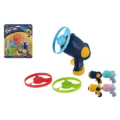 Teddies Izmetni propeler 3 kosi + ŽAGAnjalna pištola plastika 4 barve na kartici
