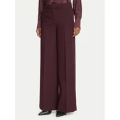 Tommy Jeans Hlače iz tkanine Tuxedo  WW0WW51858 Bordo rdeča Wide Leg