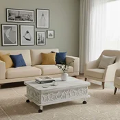 Hanah Home Sto za dnevnu sobu Adt 90x40x60 cm, Prljavo beli