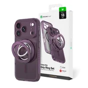 Titan AmazingThing Titan Pro Ring Futrola za iPhone 18 Pro sa Zaštitom Kamere, MagSafe - Ljubicasta