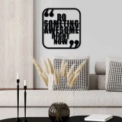 Wallity Zidna dekoracija Awesome Right, 50 x 50 cm, Crna