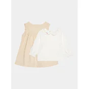 OVS Komplet bluza in obleka 1861995 Bež Regular Fit