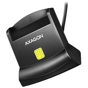 AXAGON CRE-SM4N, USB-A StandReader kontaktni bralnik kartic Pametna kartica (eObčanka), kabel 1,3 m