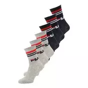 FILA Sportske čarape siva melange / crvena / crna