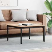 vidaXL Klubska miza Naravna 80 x 80 x 45 cm Masivno borovo les