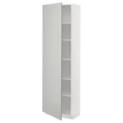 METOD Visoki element s policama, bela/Havstorp svetlosiva, 60x37x200 cm