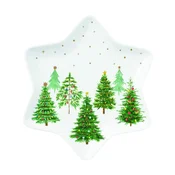 TANJUR ZVIJEZDA Festive Trees 25cm porculan bijeli