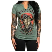 Hardcore ženska majica - DAKOTA FIRE - AFFLICTION - AW26433-PLGL