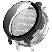 Trden TPU ovitek z zaščitnim steklom za Garmin Lily 2/Lily 2 Active - črn