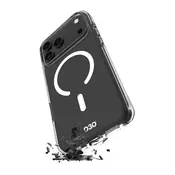 Puro Prozirna TPU PC Impact prozirna D3O MagSafe maska za iPhone 17 Pro Max - prozirna