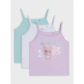 Sinsay - Pamukna majica na naramenicama sa Lilo & Stitch printom 3 pack - šareno