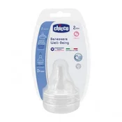 Chicco cucla Giotto od silikona spori protok 2m+, 2/1
