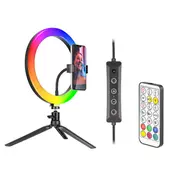 Tracer Obročna svetilka RGB RING 26cm s stojalom