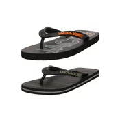 JACK & JONES Japonke  siva / antracit / temno oranžna / črna