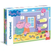 Clementoni Clementoni puzzle 60 maxi SuperKolor Peppa 26438