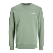 JACK & JONES Majica JJBeau pastelno zelena/bela