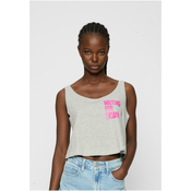 Ladies Waiting For Friday Box Tank Heather Grey