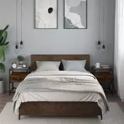 Nocni ormarici 2 kom boja hrasta 40x40x55 cm konstruirano drvo