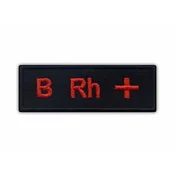 shumee Našitek za krvno skupino B Rh + - magnetna podlaga - vezen našitek/značka/emblem