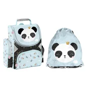 Paso Šolski komplet torba + vrečka za hrbet Panda