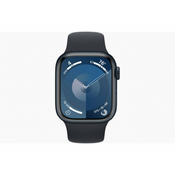APPLE Watch S9 GPS 41mm Midnight Alu Case w Midnight Sport Band - S/M (mr8w3se/a)
