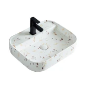 S6 Steklarstvo Šest UMIVALNIK bel marmor S6WC1, 55x45x11 cm