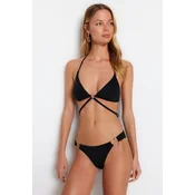 Trendyol Black Accessory Regular Bikini Bottom