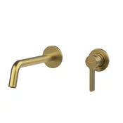 ICONIC concealed 2 hole washbasin mixer tap, gold matt - Zlata mat barva - Sapho - ICONIC - 72 - Medeninasti - Vzvod - Krožni - 203 - 14