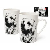 Komplet porcelanastih skodelic 400ml Labrador premium darilo