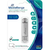 USB Flash 32GB 3.1 Mediarange Combo sa USB Type C