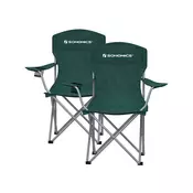 Songmics Set kamp stolov XL 54x86x97 cm zelena
