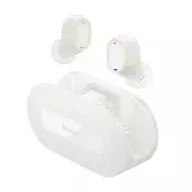 BASEUS BOWIE EZ10 Bluetooth slušalice STEREO (v5.3, TWS, mikrofon, filtar buke + futrola za punjenje) BIJELE A00054300226-Z1