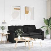 Modularna sofa s jastucima crna