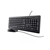Trust Set TRUST ,24645, BS, Tipkovnica i Miš, Gaming, Black, (8713439246452)