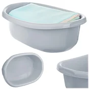 KADAX Ovalna plastična posoda za perilo 30L z ergonomski ročaji