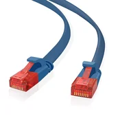 helos Patchkabel Cat.6 Ultraflach U/UTP AWG 32 blau 20,0m