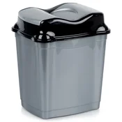 shumee Plastični nagibni koš za odpadke za pisarno, kopalnico, kuhinjo, 16 l