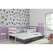 Djecji krevet Eryk - 90x200 cm s dodatnim ležajem - bijela