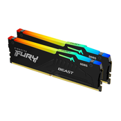 KINGSTON RAM DDR5 64GB 5600 FURY Beast RGB, kit 2x32GB, CL40, DIMM
