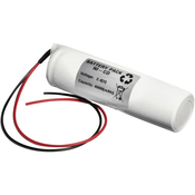 Emmerich Emmerich akumulator za zasilno razsvetljavo poti umika 4000 mAh s kabli 2.4 V 24D4000S D 4000, palica s kabli