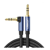 Ugreen kotni pomožni kabel 2 x mini jack 3,5 mm 1,5 m modre barve (av112)