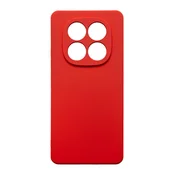 mobilNET silikonski ovitek za Xiaomi Redmi Note 14 Pro+ 5G rdeč Fiber